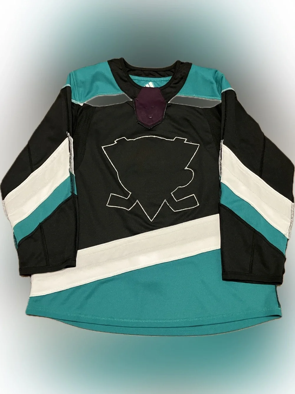 Anaheim Ducks Blank 25th Anniversary Adidas NHL Hockey Jersey Size 50